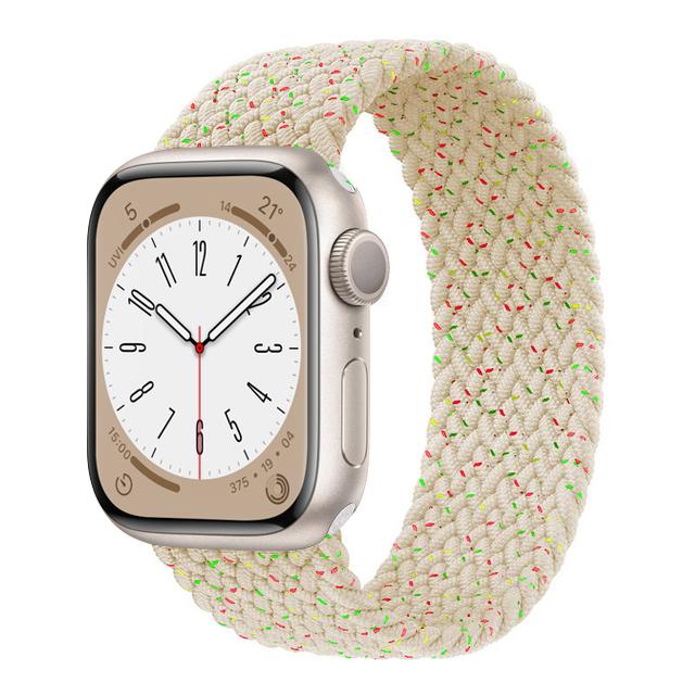 Ремешок для Apple Watch, ремешок 44 мм, 40 мм, 45 мм, 41 мм, 49 мм, 38 мм, 42 мм, эластичный плетеный браслет-петля соло, iwatch series 7 se 3 6 8 ultra