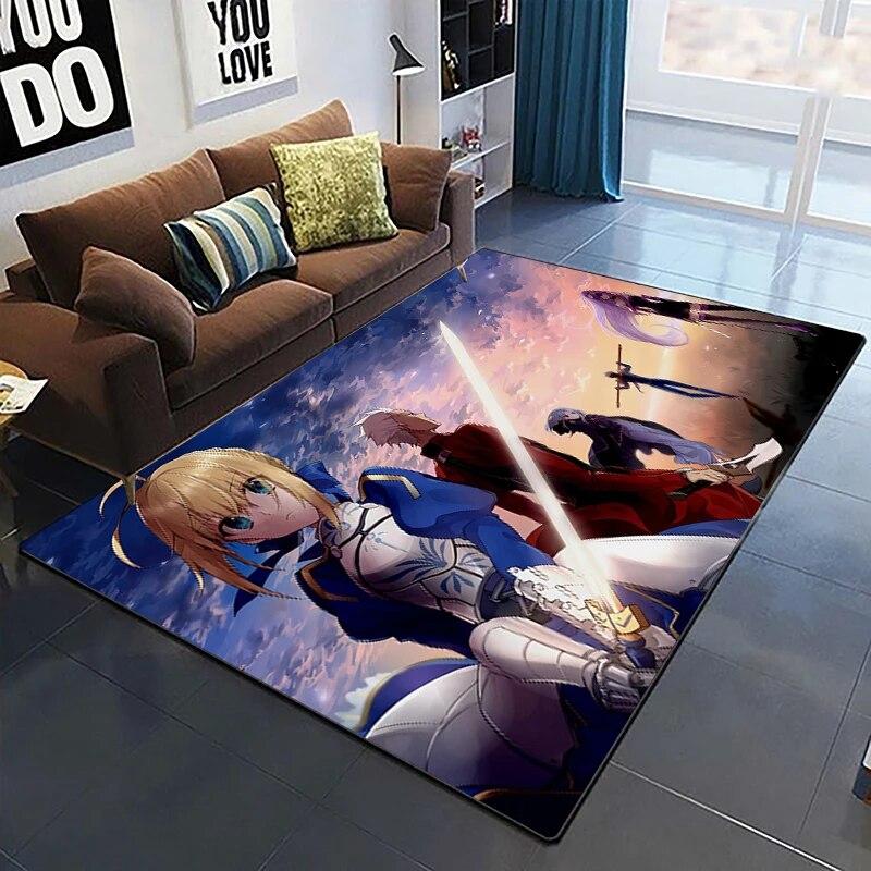 Fate Cartoon HD ковер с принтом, домашний ковер, детская комната, гостиная, стул, прикроватный современный простой напольный коврик, кавайный ковер