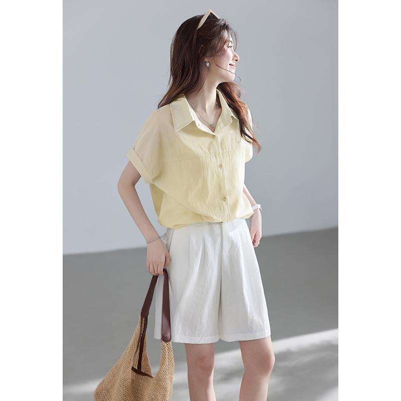 Basic Short-Sleeved Shirt for Women