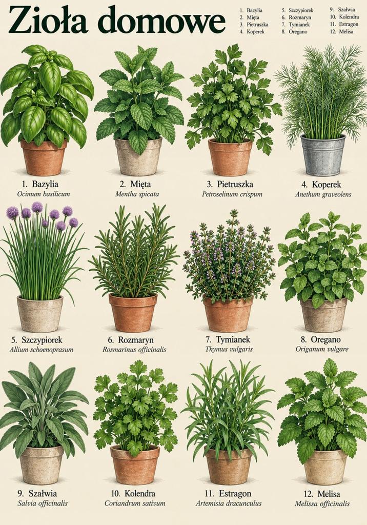Poster Home Herbs Vintage Botanical Herb Atlas