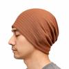 Soft Stripes Slouchy Beanies Hat Double Layer Thin Hedging Cap  Autumn Spring