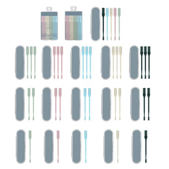 1/2/3/5/12/24Pcs Double-Head Nose Hair Trimmer Sharp Blade 360 Degree Rotating Nasal Hair Cutter Remover Men Women Manual Nose Hair Trimming Tools