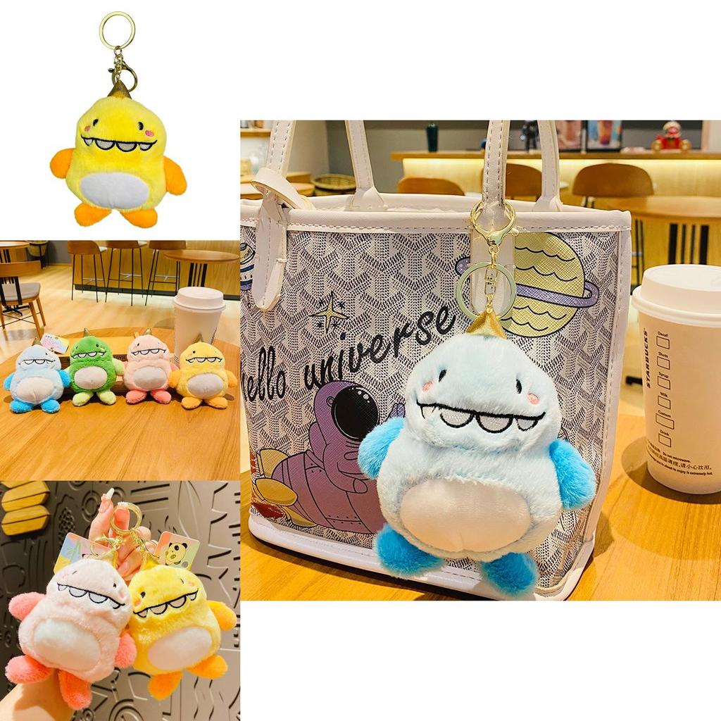 Creative Bb Monster Plush Keychain Fluffy And Fun Couple's Keyring Gift