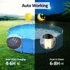 Yousheng 6 Pcs Solar Pool Lights Waterproof Outdoor Ground Pool Frame Lights Yard Garden Decoration Night Lights for Fence Framed Above Ground Pools