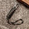 Snake Knot Paracord Keychain Anti-lost Chain Braided Woven Keychain  Emergency Survival