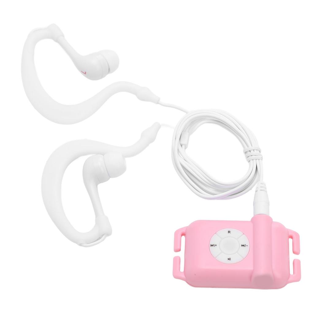 IPX8 Water Resistant MP3 Player with Headphones MP3 WMA Music Playback Music Player for Swimming Surfing Running