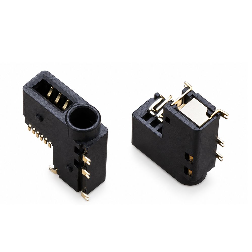 2PCS Black Headphone Jack Socket for PSP 1000/PS4 Slim/Pro Game Console Repair Part