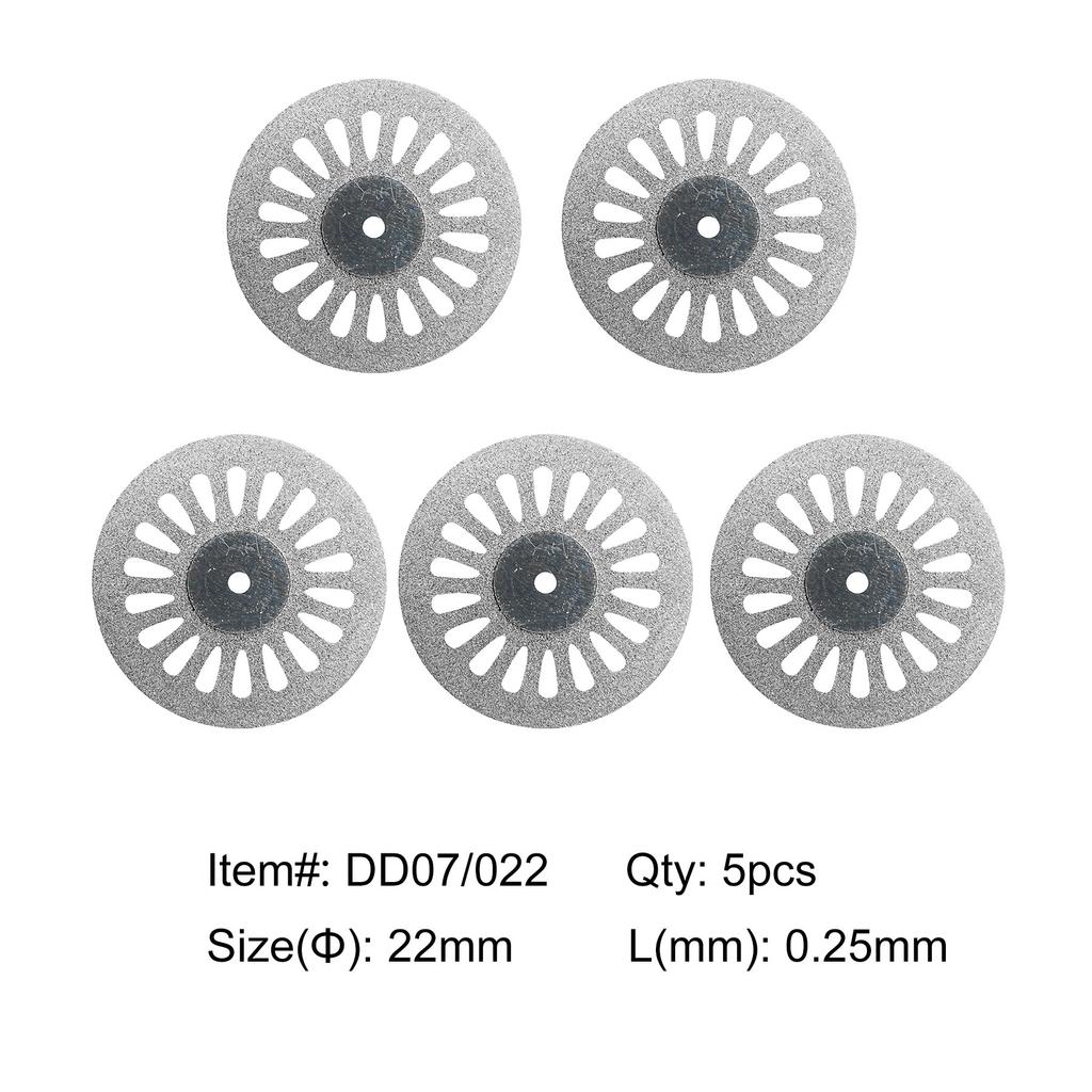 5pcs Dental Diamond Disc  Double Sided Grit Cutting