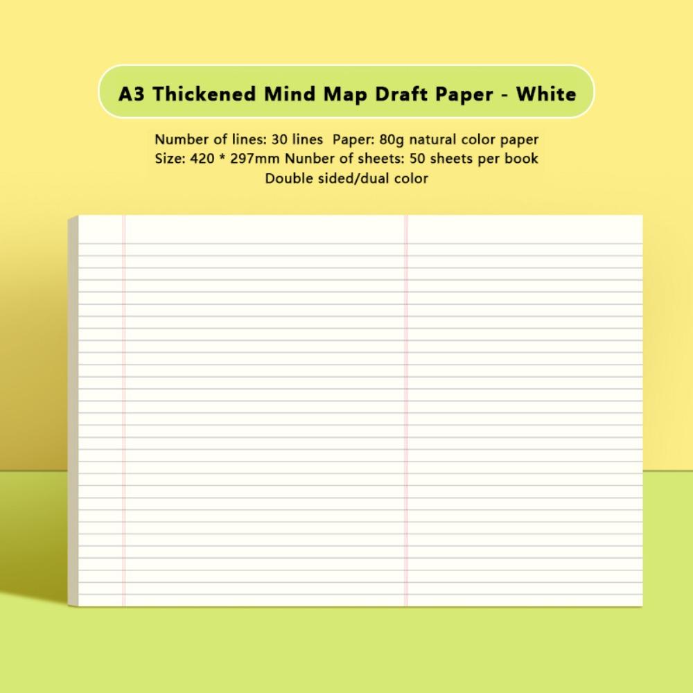 Tearable Draft Paper Mind Map Planning Notepad Multi-functional Memo Pads Student