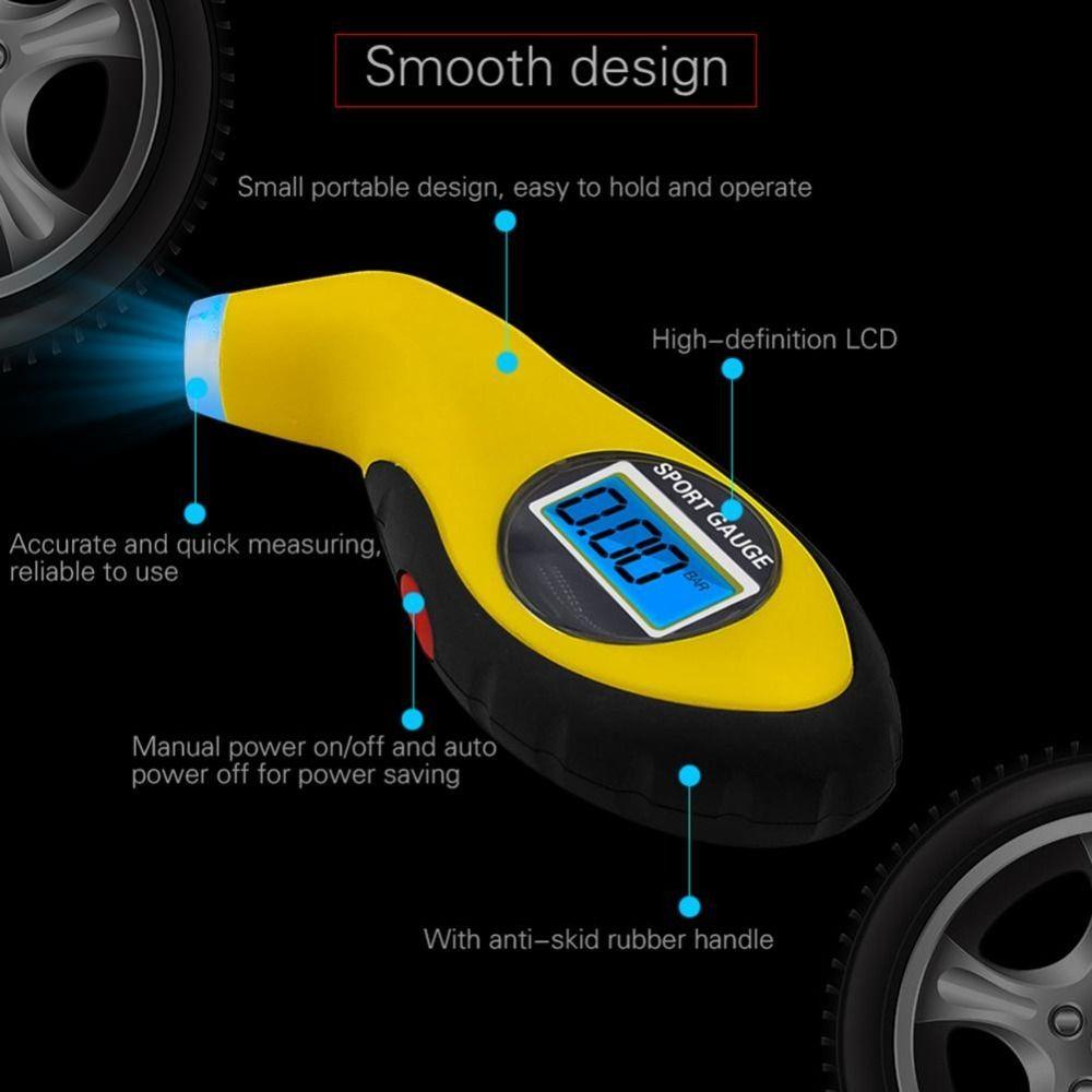 Car Accessories Air PSI Meter Tester Detector Tire Pressure Gauge Tyre Pressure Digital Meter Car