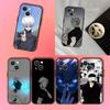 Аниме Чехол для телефона Годжо С-Сатору для iPhone 17,16,15,14,13,12,11, Pro, XS, Max, XR, Plus, E, SE4, Mini Черная Мягкая Обложка