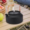 Portable Camping Kettle 1.6L Outdoor Teapot Kettle Coffee Pot 304 Stainless Steel Water Pot Campfire Kettle Camping Accessories