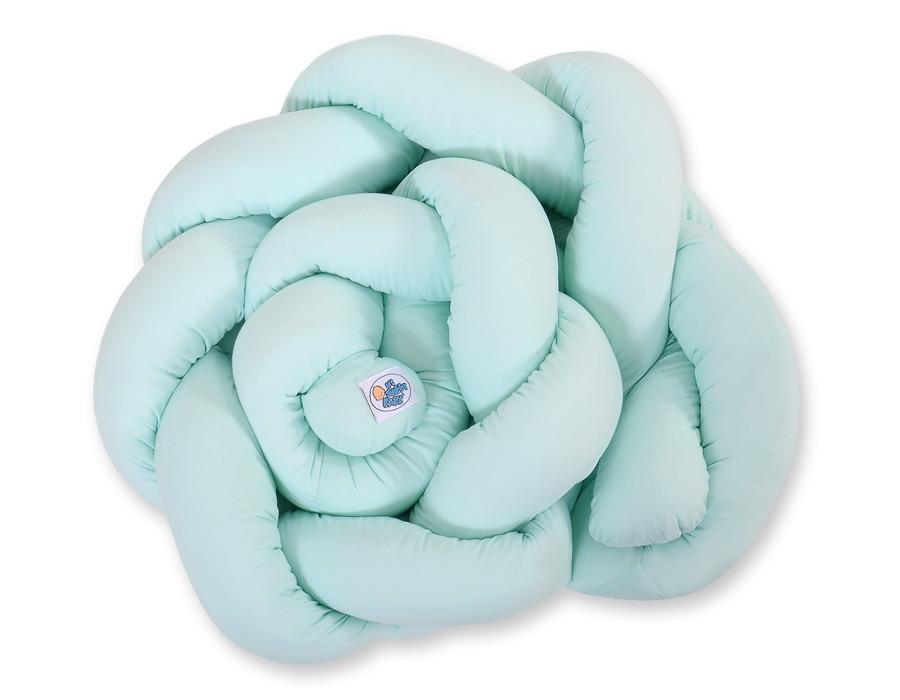 Braided cot bumper - mint