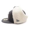 Era 59FIFTY Dog Ear Las Vegas Raiders Dark Pewter Cap Hat Unisex Flap Muff (JP Numeric Size 58.7 cm