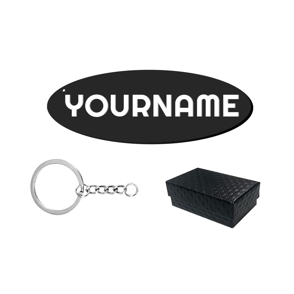 Индивидуальный подарочный брелок для ключей с 3D-печатными праведными шрифтами