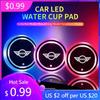 2025 Car Luminous LED Light Coaster Water Cup Mat Holder For BMW Mini Cooper One S JCW F55 F56 F57 F60 Coupe R50 R53 R56 R5