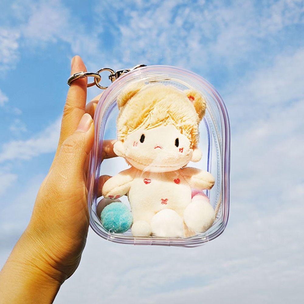 Clear Transparent Outdoor Bag 10cm Doll Doll Display Box New Style Storage Case  Garage Kits