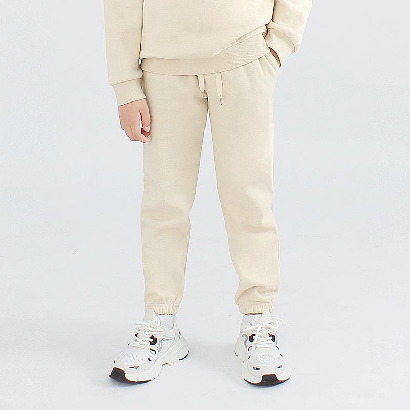 Korean Style Spring Children's Solid Color Trousers - New Girls' All-Match Casual Sports Pants