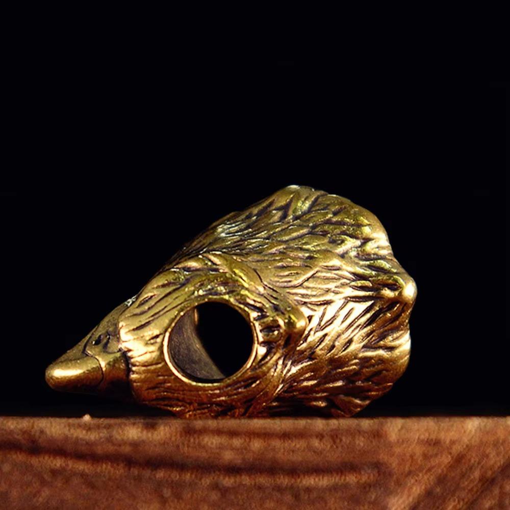 Vintage Brass Eagle Head Statue Hollow Craft Diy Hanging Ornament Desktop Home Decor Festival Gift