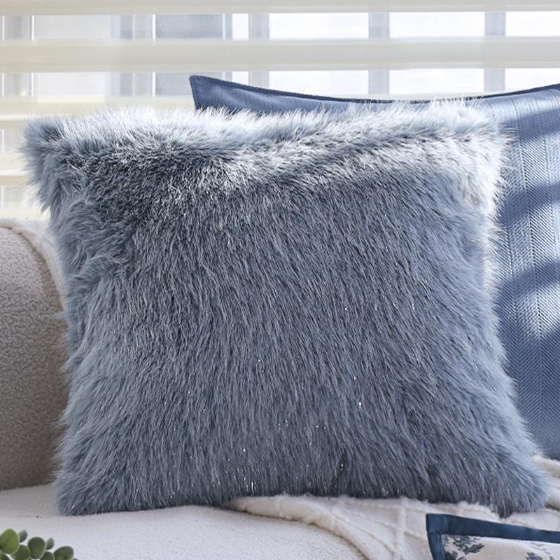 Подушка люкс синего цвета для гостиной, диванная подушка, модельная комната, отель, B&B, подушка для эркерного окна, без наполнителя
