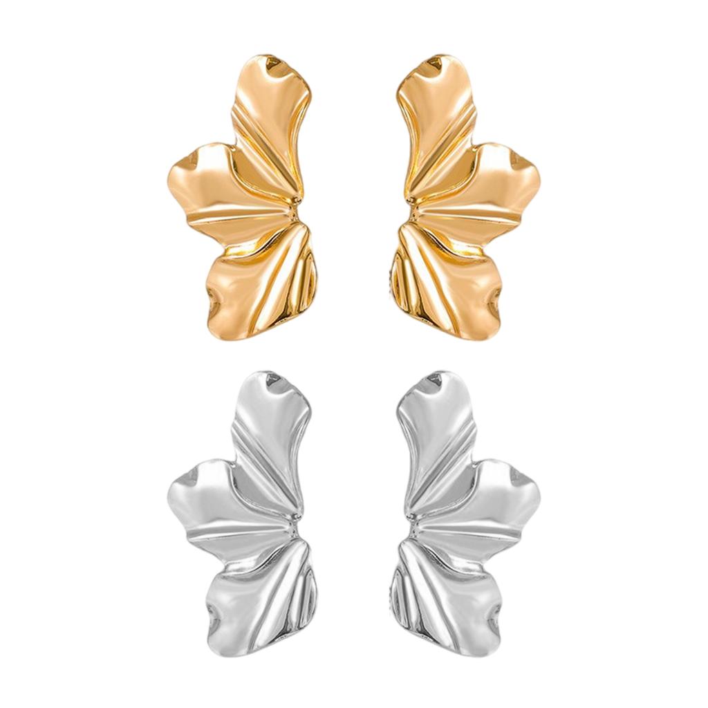 Модные прочные серьги из сплава с уникальными лепестковыми узорами для офисных работников и студентов