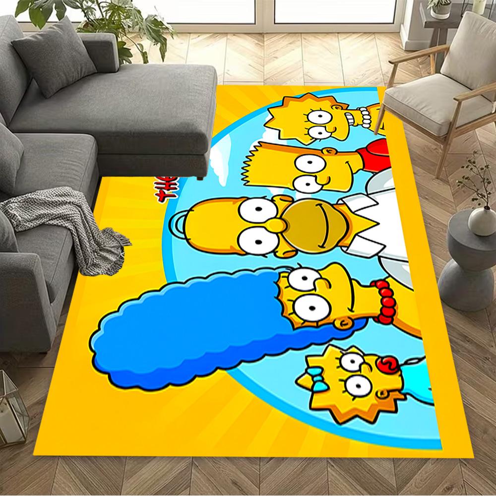 Family Adventure Springfield Area Rug Suitable for Entryway Outdoor Bedrooms Kitchen Anti-slip Rug Office home decor Perfect Gift for Friends & Family