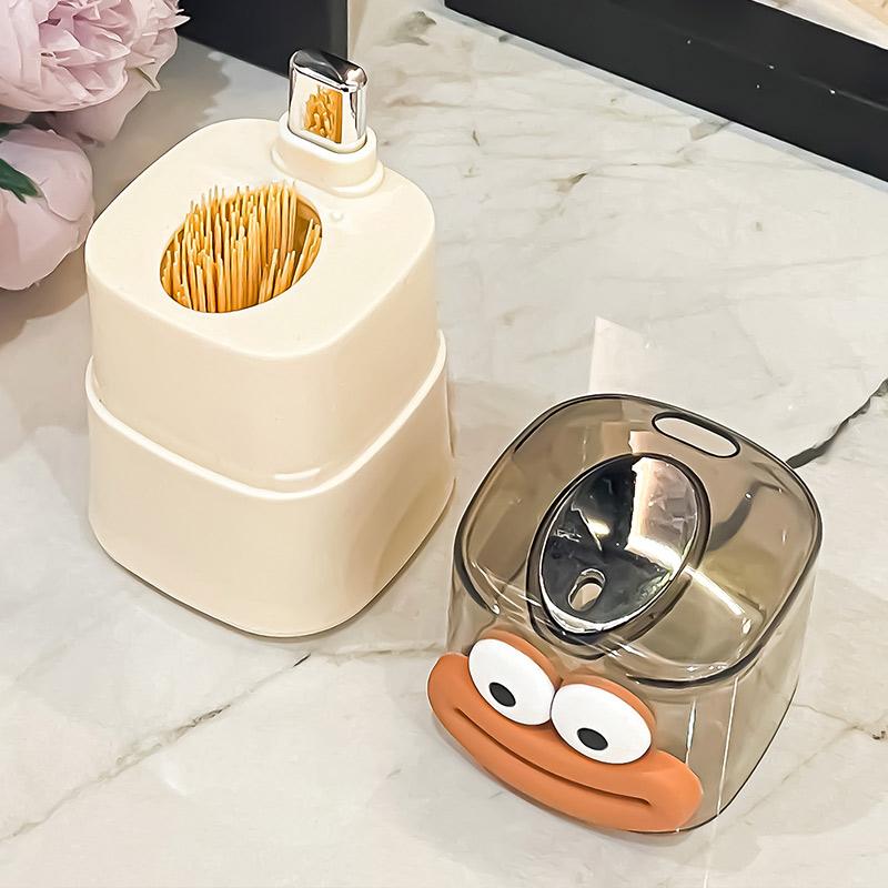 Креативная коробка для хранения зубочисток, автоматическая всплывающая коробка для зубочисток, домашняя гостиная, столовая, держатель для зубочисток нажимного типа