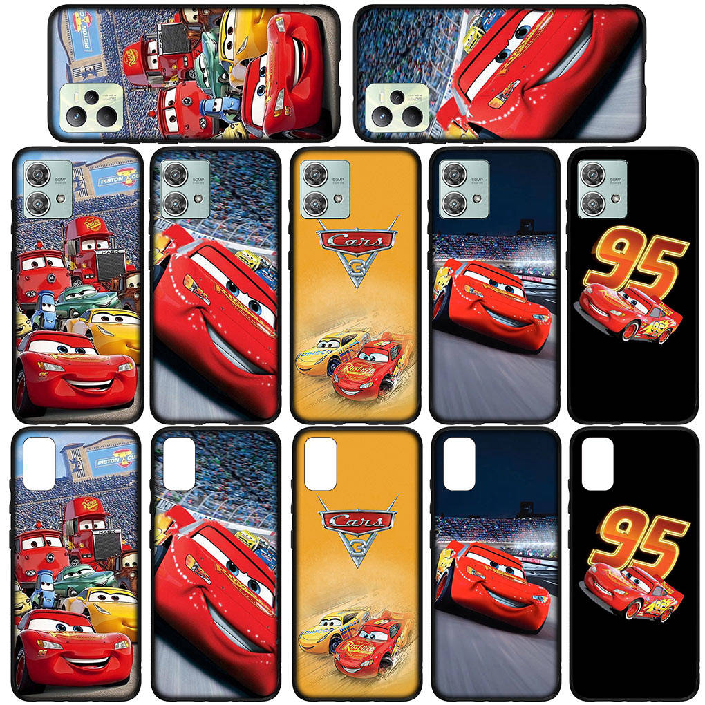 Для Samsung Galaxy S24 S23 iPhone 16 15 14 Plus X Xiaomi Redmi Note 13 12 11 Pro Max 8 XR Huawei OPPO чехол для телефона комиксы 95 автомобиль молния Маккуин чехол