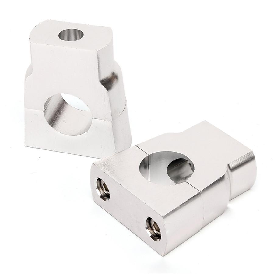 Универсальный 7/8" 22 мм Серебристый Мотоциклетный Крепеж на Руль Подъемник Алюминиевый Сплав ЧПУ Подъемники Руля Зажимы Для Yamaha Honda Kawasaki BMW