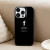 Библия Филиппийцам Иисус Чехол для телефона для iPhone 16,15,14,13,12,17,Pro,MAX Черный Матовый Ударопрочный Чехол