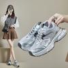 2024 Spring New Korean Version Ins Daddy Shoes Female Student Thick Bottom Sports Heightening Running Casual Shoes