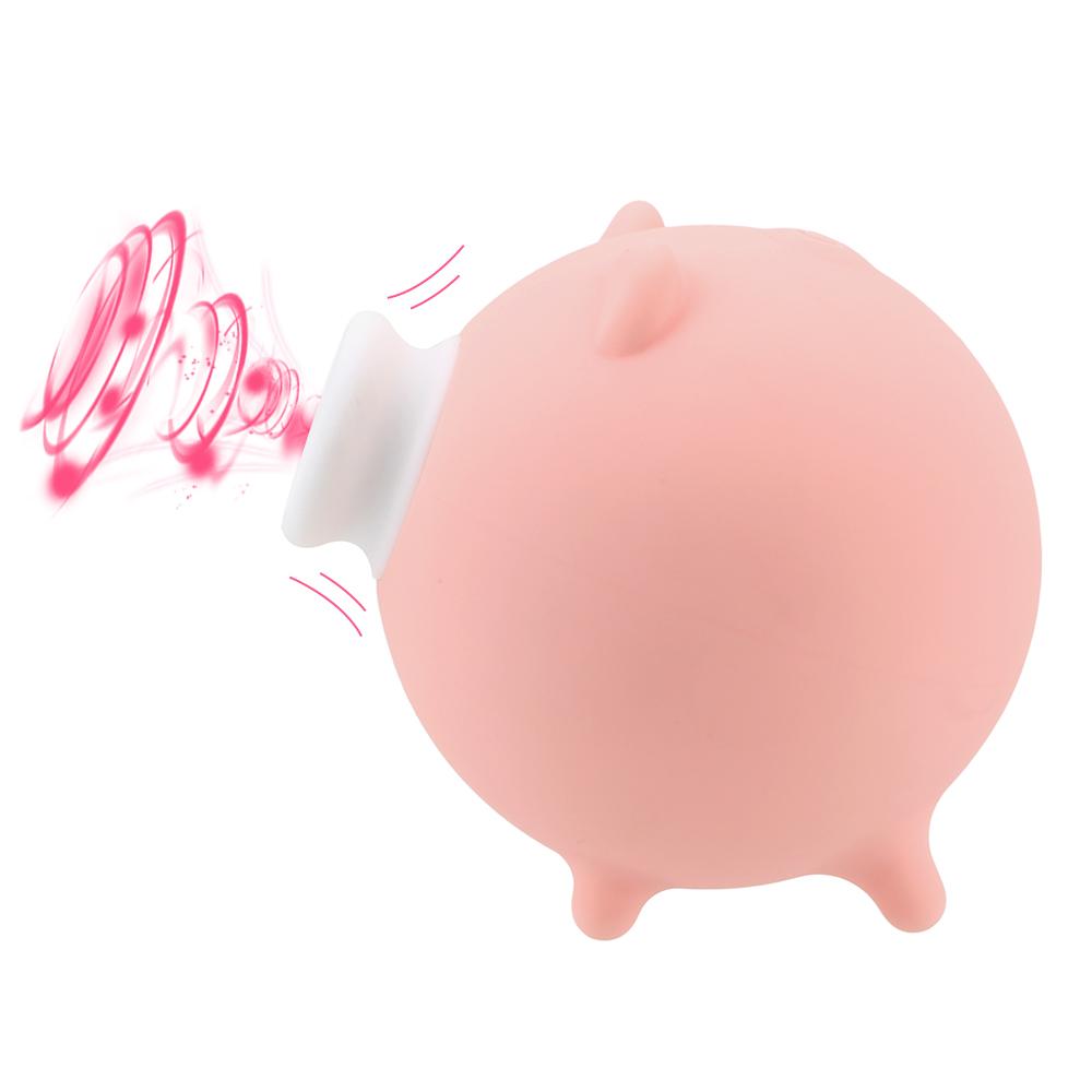 10 режимов Соски Массаж груди Секс-игрушки Взрослые Клиторальный присосок Вибратор Эротические игрушки Вибраторы для женщин Милый поросенок