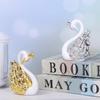Baking Decoration Table Decorative Anniversary Ornament Cake Topper Swan Figurine Miniatures