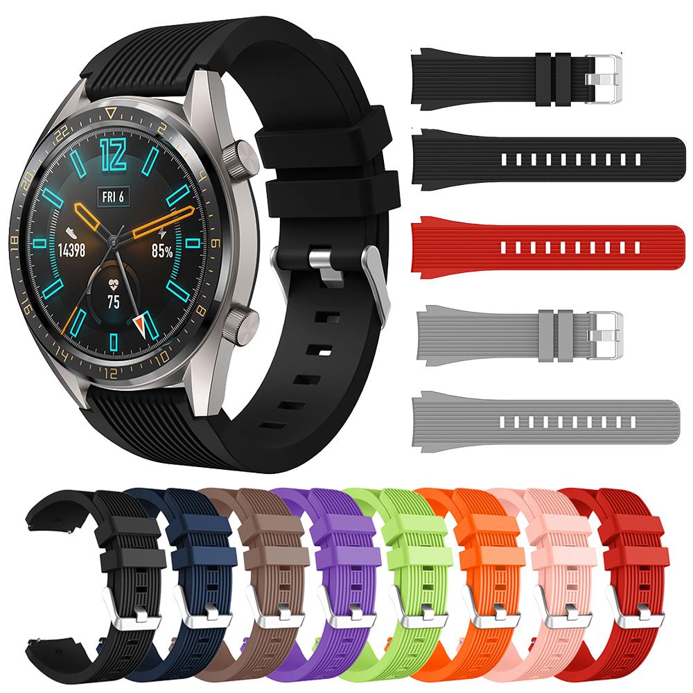Ремешок для часов 22 мм силиконовый ремешок для Huawei Watch GT 2 Pro GT3 GT4 46 мм сменный ремешок для часов Samsung Galaxy Watch 46 мм Gear S3