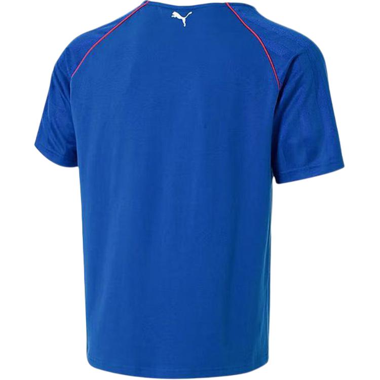 PUMA T Shirts Unisex Blue Crew Neck Moderate 631723-58