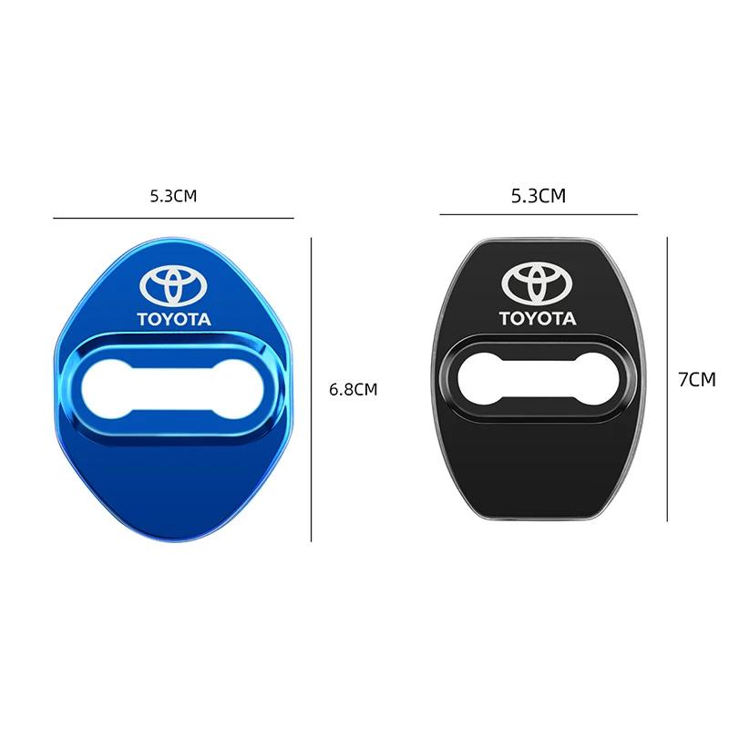 Car Anti-Collision Rustproof Door Latch Protective Caps For Toyota Corolla Yaris Aygo Prius CHR Camry Auris Avensis 4Runner TRD