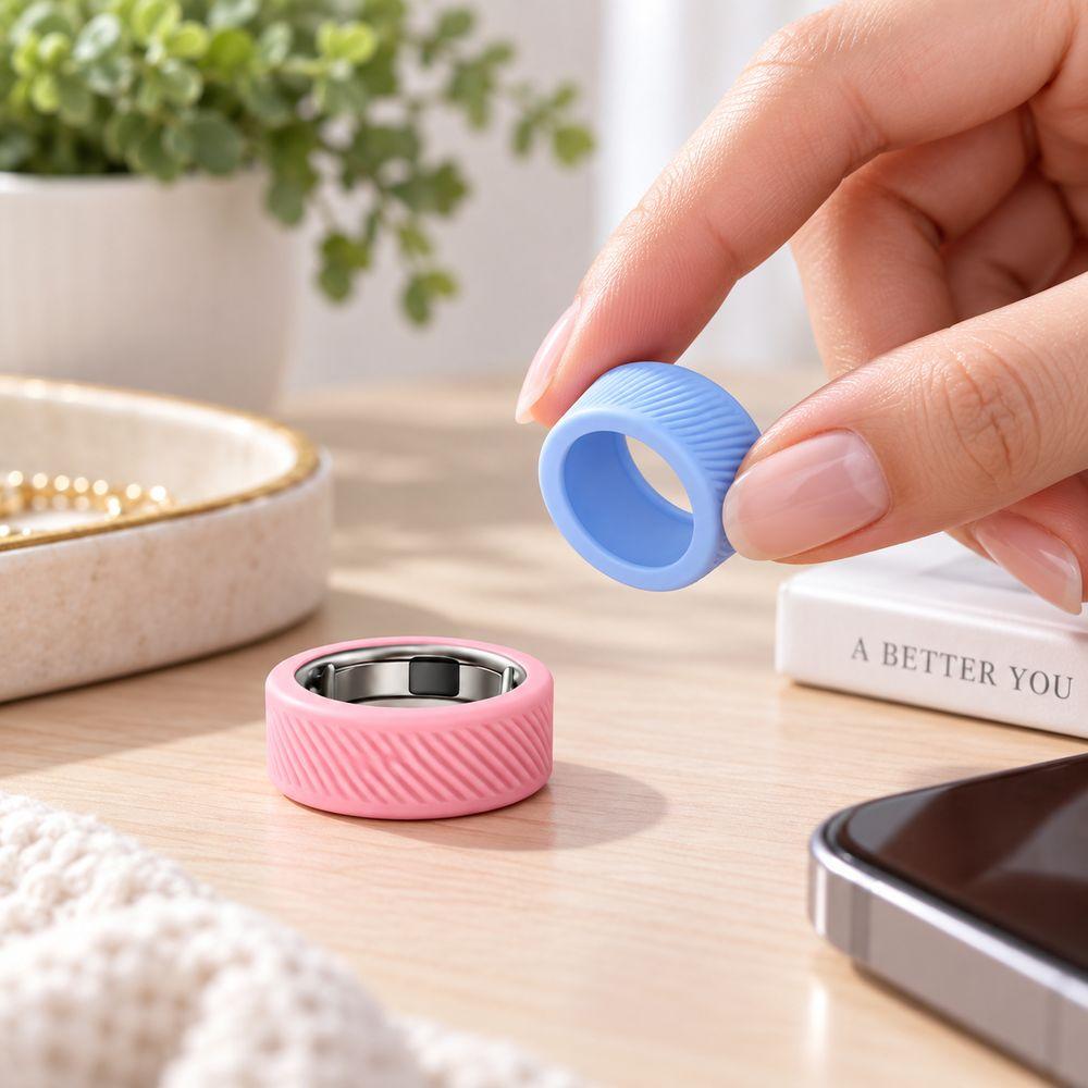Silicone Smart Ring Cover Shock Resistant Daily Jewelry Protection New Ring Protector