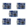 5V 1A 18650 TP4056 Lithium Battery Charging Board Charger Module+Protection Functions with Micro USB MINI and Type-C USB 5PCS