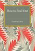 Книга How To Find Out
