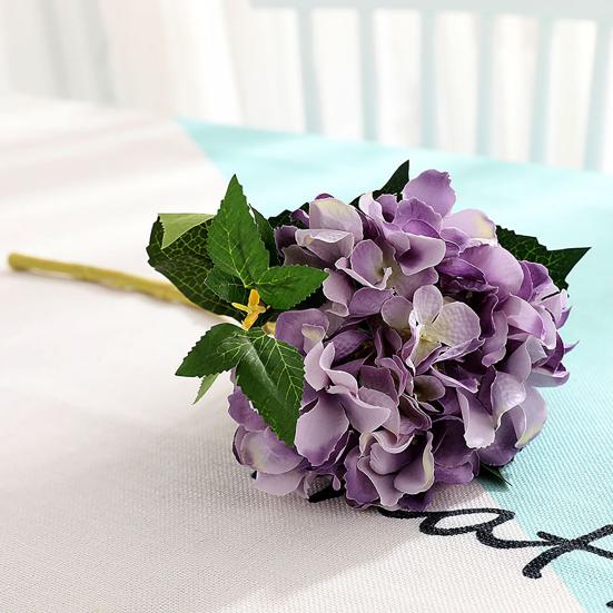1 шт., искусственная гортензия, устойчивая к выцветанию, реалистичный яркий цвет, аксессуар для фотографии, цветок из искусственного шелка