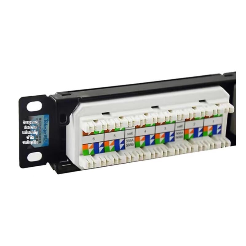 P&T Tianji Cat6 Неэкранированная 24-портовая RJ45 Патч-панель