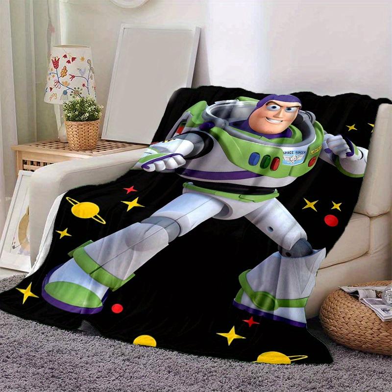 1pc, Toy Story Buzz Lightyear Space Ranger Blanket Soft & Cozy Throw for Home Decor, Couch Cover, Outdoor Use, Travel, Camping, Car, Beach,