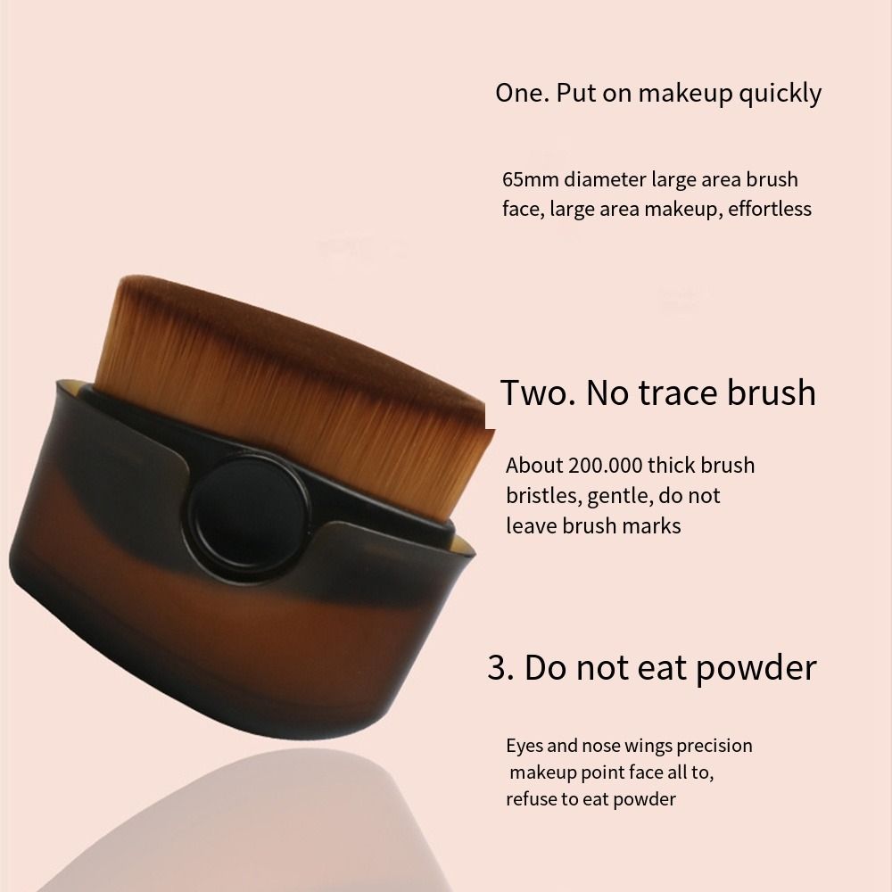 Professional Kabuki Makeup Brush Soft Contour Silhouette Brush Face Seamless Base Brush  Women