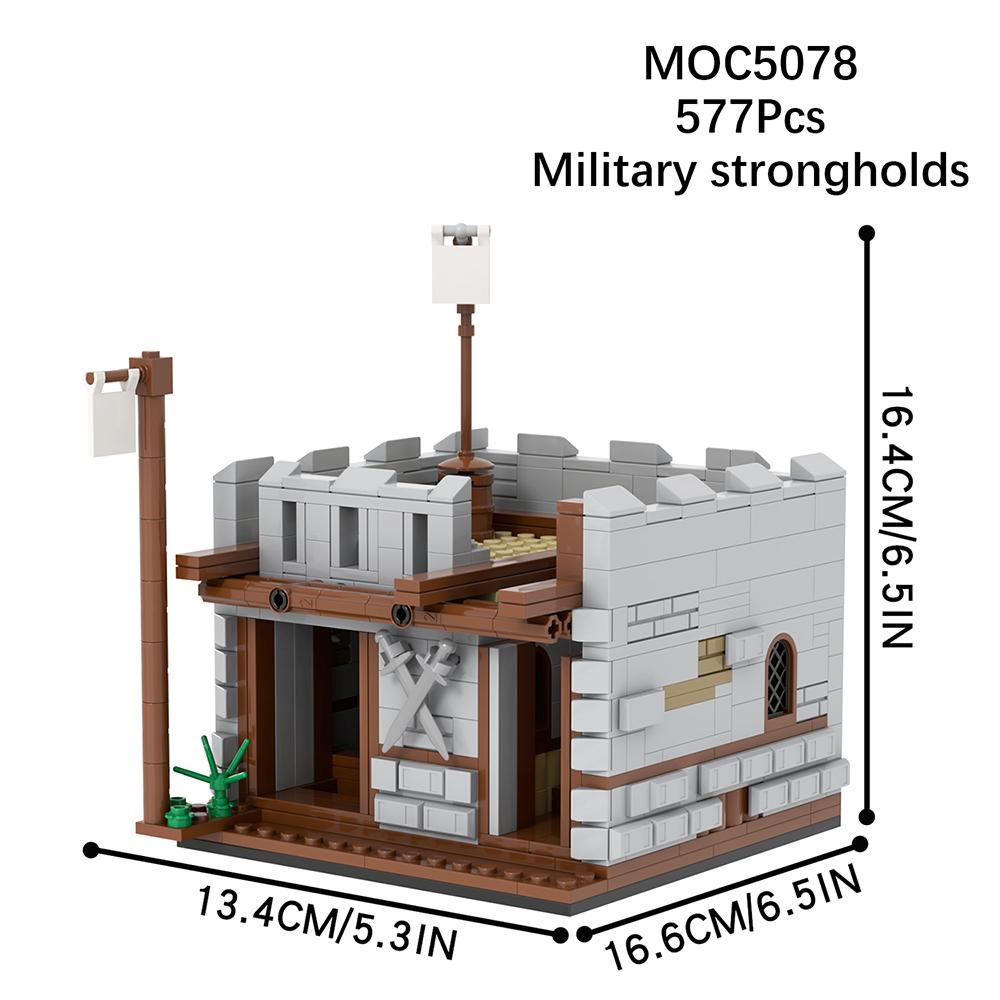 Военная серия MOC Кирпич Современная война Вторая мировая война Укрепления Фигурка Войны Модель Строительные блоки Детские игрушки для детей Подарок