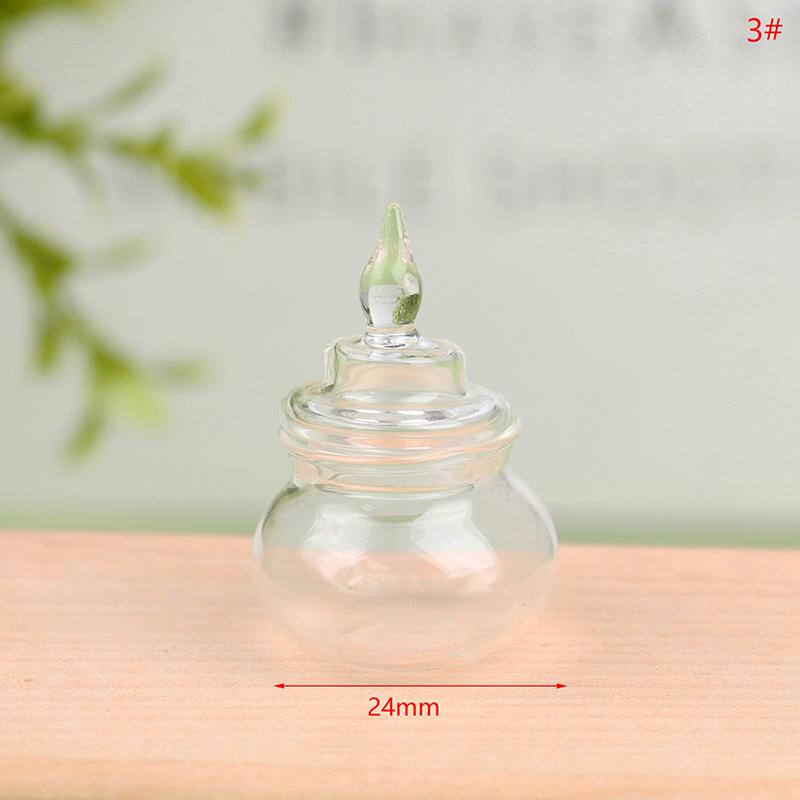 1:12 Мини Стеклянная Банка Конфетная Бутылка Емкость для Хранения Крошечный Флакон Бутылка Желаний Кукольный Дом Кухня Домашний Декор Игрушка