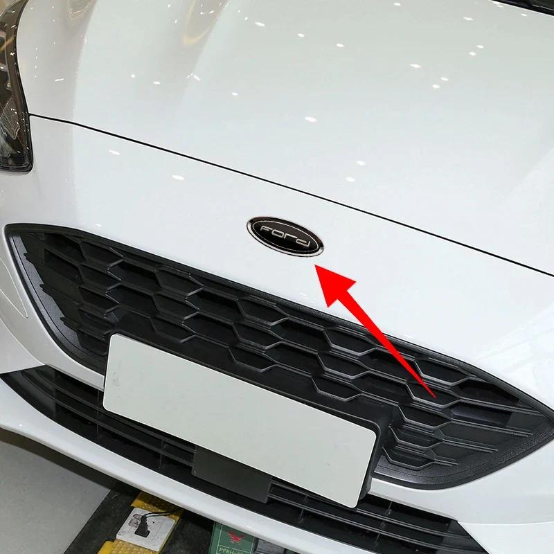Ford Car Emblem Badge Sticker 11.5x4.5CM | Front Hood & Rear Trunk Tailgate | For Fiesta Ranger Mondeo Focus Escape Kuga Edge GMSBD1