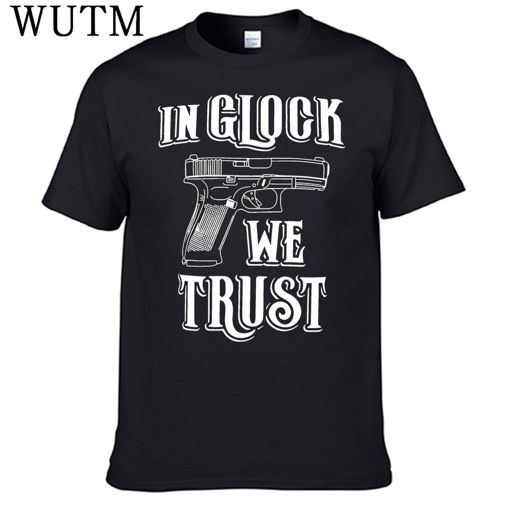 Футболка In Glock We Trust 100% Хлопок Мужская