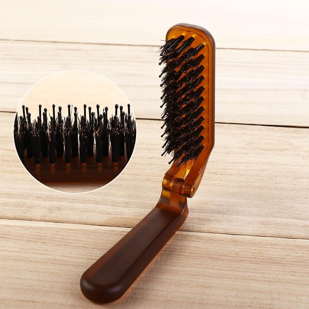 Size Compact Hair Accessories Hair Styling Tool Foldable Comb Bristle Hair Brush Bristle Comb