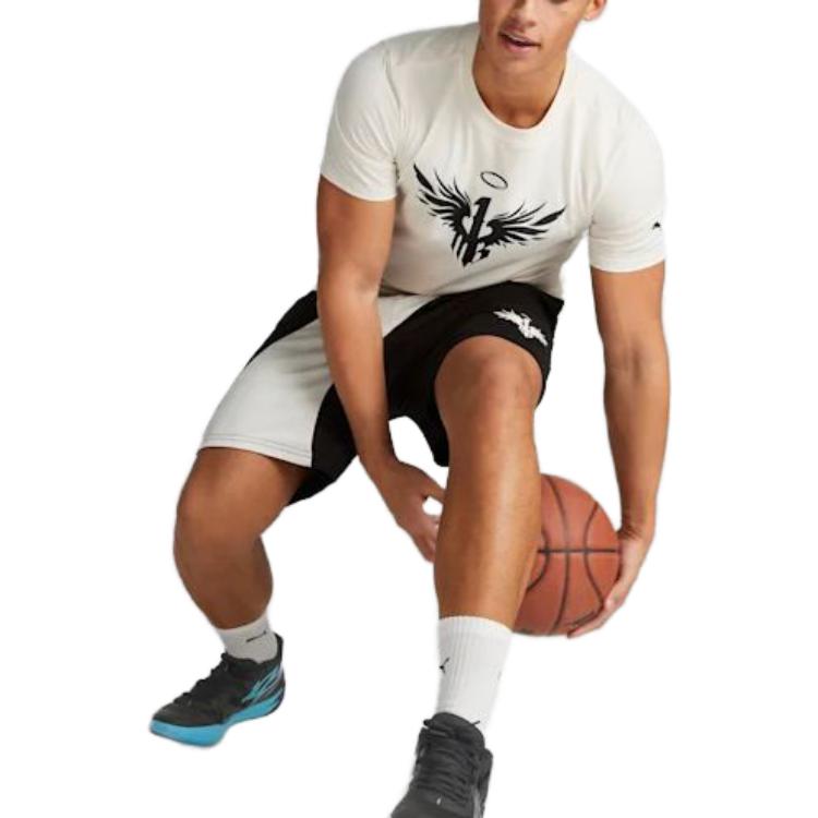 Puma Шорты для баскетбола X Melo Flare X Lamelo Ball Whispers Mb.03 Ss23 Training, мужские шорты, черные 621723-01