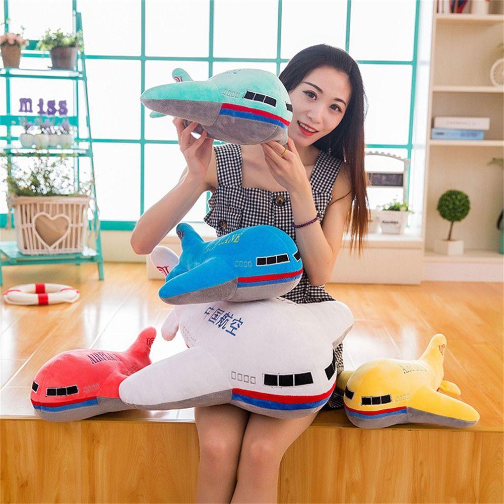 Dolls Plush Pillow Simulation Airplane Aircraft Stuffed Pillow Stuffed Toys Airplane Plush Toys